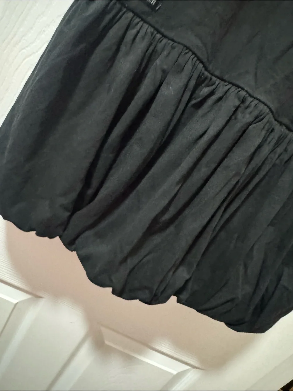 Ralph Lauren Black Sleeveless Bubble-Hem Dress